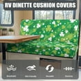 thumbnail image 4 of FOR U DESIGNS Green Shamrock Print 2 Pcs RV Dinette Cushion Covers Non-Slip Sofa Furniture Protector Comfortable 2 Seat Sofa Chair Cover Sofa Slipover for Travel Trailer Couch, 4 of 7