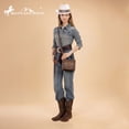 thumbnail image 5 of Montana West Mini Tote Bag for Women Western Handbag Embroidered Crossbody Bag Fashion Stylish Western Purses, Coffee, 5 of 7