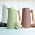 thumbnail image 5 of Thermo jug,Walled Wood Handle Water Thermal Coffee Pot With Wood Thermal Carafe Carafe Pot With Wood Handle Coffee Pot Thermal Tea Carafe Cold Water Kettle Tea Qahm Solinder, 5 of 6