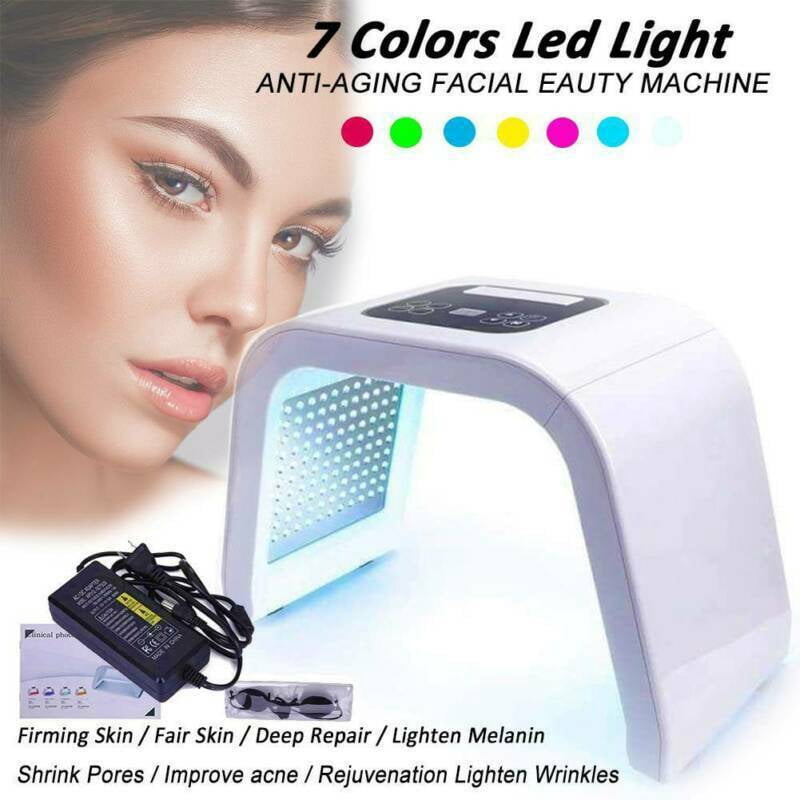 Urbanest LED Facial Light Therapy - 7 Colors Including Red Light Therapy For Healthy Face and Skin Rejuvenation | Home Light Therapy Facial Treatment