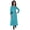 Aqua Blue, variant on Moomaya Full Sleeves Maxi Dress Long Button Down Solid Casual Slit Dresses