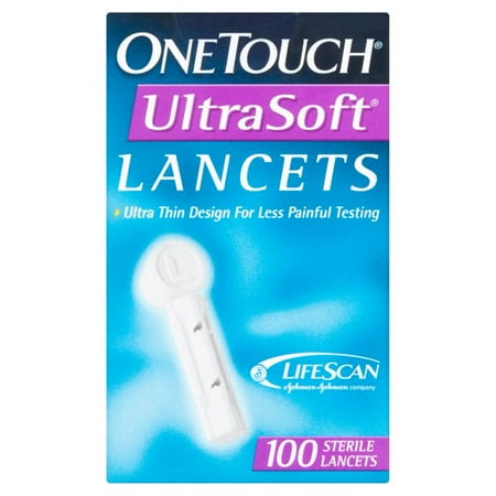 OneTouch UltraSoft Lancets, 100 Each (Pack of 4)