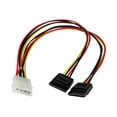 thumbnail image 2 of StarTech.com 12in LP4 to 2x SATA Power Y Cable Adapter - Molex to to Dual SATA Power Adapter Splitter - Power adapter - 4 pin internal power (M) to SATA power (F) - for P/N: BRACKET125PTP, HSB13SATSASB, HSB1SATSASBA, HSB1SATSASVA, HSB43SATSASB, S322M225R, 2 of 4
