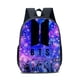 thumbnail image 1 of Kpop BTS Mochila con cable de audio USB puerto de carga coreano casual mochila portátil bolsa univer purpura, 1 of 3