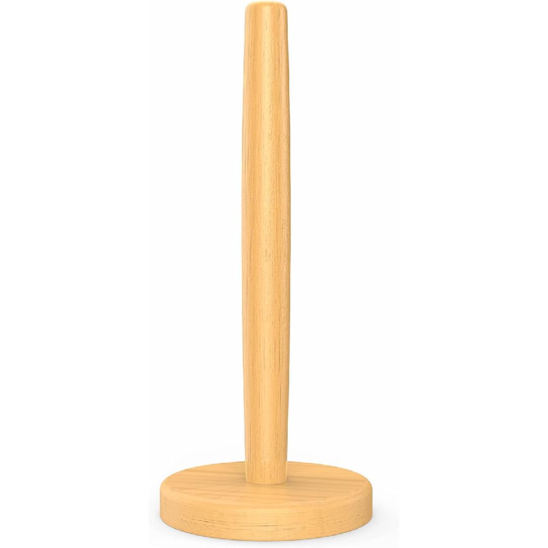 Wooden Paper Towel Holder Kitchen Paper Hanger Rack Bathroom Towel