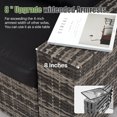 thumbnail image 5 of LazySunsets 6 Piece Outdoor Patio Wicker Conversation Set, Gray Rattan Sectional Sofa with Black Cushions & Coffee Table, 5 of 7