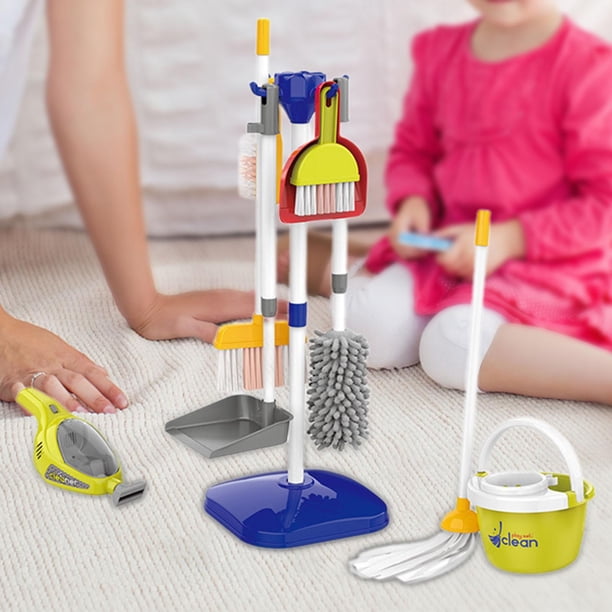 Juego De Limpieza Para Niños – Escoba, Fregona Y Accesorios De Plástico Para Pequeños Ayudantes De 3 A 6 Años