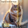 thumbnail image 3 of Magcubic HY300Pro+ Upgraded Voice Control Smart Projector, 8K 1080P Supported, Android 14 WiFi6 BT 5.4, Auto Keystone 180°Freestyle Projector for Home Gaming & Outdoor, White, 3 of 12