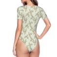 thumbnail image 4 of Daiia Rose Women'S Crew Neck Short Sleeve Slim Fit T Shirts Tops Basic Bodysuit Leotard Clothing-X-Large, 4 of 9