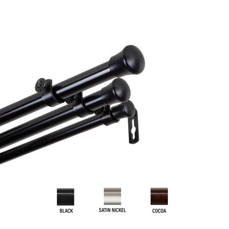 Central Design 13/16 inch Triple Curtain Rod 66-12