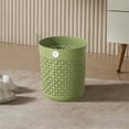 thumbnail image 4 of Vxdvou Garbage Can, Green Plastic Trash Bin for Bathroom, Office, Kitchen, Small Space, Lidless Design, Large Opening for Easy Disposal, Stylish and Modern Wastebasket, 4 of 6