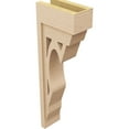 thumbnail image 5 of 6"W x 12"D x 36"H Thin Sheridan Rough Cedar Woodgrain TimberThane Corbel, Primed Tan, 5 of 6