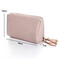 thumbnail image 2 of Portable waterproof travel makeup small bag, made of nylon, PVC composite fabric - beige, 2 of 5