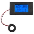thumbnail image 2 of AC Voltmeter, Overload Alarm Voltage Meter Backlight Electrical Parameter AC80-260V + CT  For Indoor Use, 2 of 8