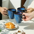 thumbnail image 3 of ALOFMO 17oz Coffee Mugs Set of 6,Ceramic Coffee Mug with Handle, Large Coffee Mug for Coffee, Tea,Milk,Dishwasher&Microwave Safe,Starry Blue, 3 of 12