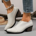 thumbnail image 2 of Mostsola Ankle Boots for Women Slip on Dress Chelsea Boots Closed Toe Stacked Heel Booties, 2 of 8