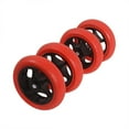 thumbnail image 4 of Porotmotor Motorcycle Front Rear Stand Wheels Replacement 4PC Tyres in Red, 4 of 8