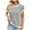 White, variant on ABATAB Womens Cap Sleeve Sweater Summer Round Neck Striped Color Block Knit Dressy Sweater Tops