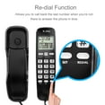 thumbnail image 3 of Noref Wired Telephone, Mini Wall Telephone Home Office Hotel Incoming Caller ID LCD Display Landline Phone, Home Telephone, 3 of 8