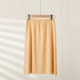 thumbnail image 5 of Ediodpoh Women's Skirts Summer Breathable Inner Skirt Mid Length Ice Silk Thin Traceless Underskirt for Dresses Womens Skirts Knee Length Beige_002 L, 5 of 7