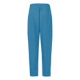 thumbnail image 7 of Susanny Women's Sweatpants Fleece Plus Size Straight Leg Fleece Sweat Pants Drawstring with Pockets Cute Cotton Comfortable Baggy Pants Running Workout Elastic Jogger Pants Drawstring Blue M, 7 of 7