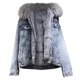 thumbnail image 2 of Puntoco moda mujer corto Casual vaquero bolsillos manga larga engrosada Tops chaqueta abrigo liquidación Puntoco Puntoco-1425, 2 of 6