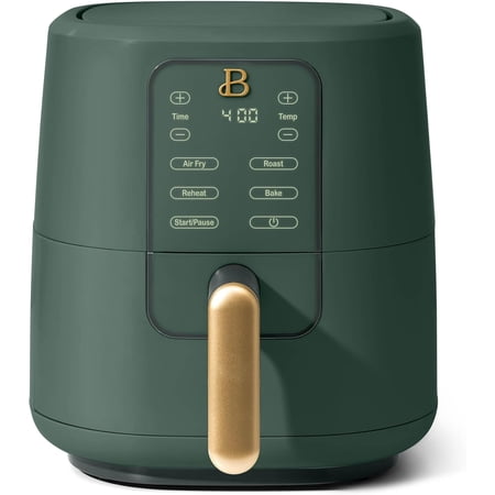 Beautiful 3 Qt Air Fryer with TurboCrisp Technology, Thyme Green