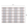 thumbnail image 6 of REGALWOVEN Rectangle Placemats Set of 6 Grid Plastic Placemats for Kitchen Dining Washable Heat Resistant Table Placemats Wipeable Table Mat Gray 17.7x11.8inch, 6 of 6