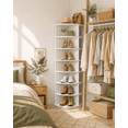 thumbnail image 5 of Kitsure Shoe Rack - 7-Tier Freestanding Rotating Shoe Rack, Lazy Susan Base Display Organizer for Bag & Footware, Easy-to-Assemble Shoe Rack for Entryway, Closet, Bedroom, White, 5 of 5