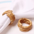 thumbnail image 2 of MVRLSH Kitchen Placemats Wood Napkin Rings Handmade Rattan Napkin Holder Rings Table For Wedding, 2 of 5