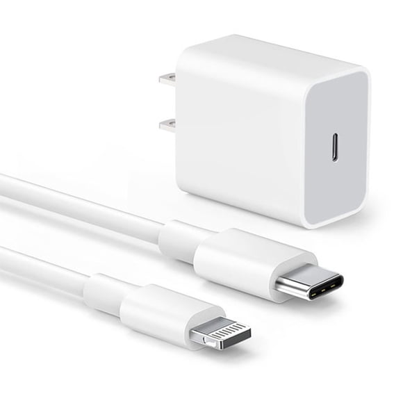 Cargador Tipo C 20W y Cable Carga y Datos Tipo C Lightning 1m Accesorios Vcoapa