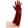 thumbnail image 2 of YooGuoGuo Opera Party Velvet Gloves - Short Tea Party Gloves 1920s Flapper Costume Accessories for Women, 2 of 3