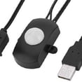thumbnail image 1 of Interruptor Sensor Interruptor de sensor ajustable Mini corredor interruptor USB para tira de luz LED (negro) Ndcxsfigh Libre de BPA, 1 of 5