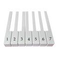 thumbnail image 1 of 7 piezas de tapas de teclas de repuesto para teclado de piano, cubiertas para teclas de teclado de piano, superficie de teclas de material PP. 51 cm, 1 of 9