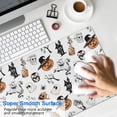 thumbnail image 4 of Long Mouse Pads for Desk,Vintage Halloween Pattern Desk Mats on Top Of Desks, Desk Mouse Pad Extra Large with 3mm Non-Slip Base and Stitched Edge for Gaming,Office,Work,Home 35.4x15.7in, 4 of 5