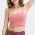thumbnail image 1 of Sujetador deportivo para mujer Spaghetti Removible Acolchado Inalámbrico Elástico Transpirable Cami, 1 of 7