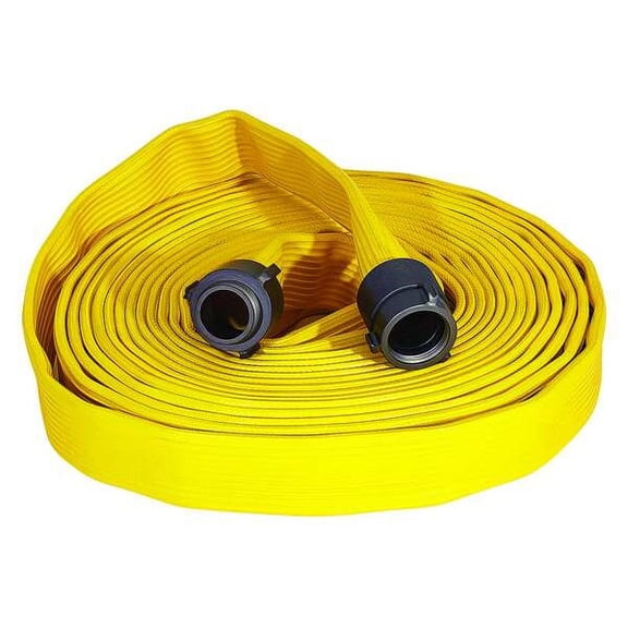 Jafx4 Fire Hose,50 ft,Yellow,Rubber G56H15FX450N