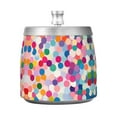 thumbnail image 7 of Yayeee Ashtray with Lid for Cigarette Smokeless Stainless Steel Home Ash Holder, Light Colorful Circles, 7 of 7
