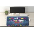 thumbnail image 2 of 88th Birthday Computer Mouse Pad, Ornamental Surprise with Party Balloons Cheerful Event Design Print, Rectangle Non-Slip Rubber Mousepad X-Large, 35" x 15" Gaming Size, Multicolor, by Ambesonne, 2 of 2