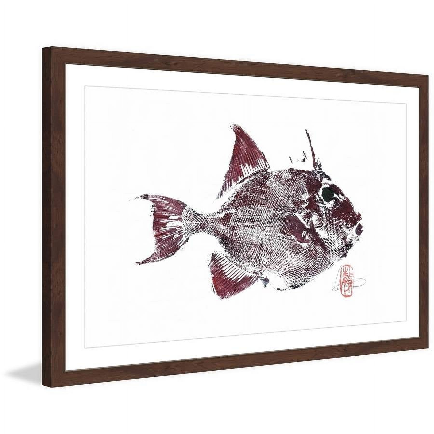 "Red Is Me" Framed Painting Print
