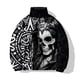 thumbnail image 4 of Ropa informal de invierno de algodón cálido, abrigos para hombre, estampado de calavera gótica, chaqueta holgada de algodón para hombre, 4 of 5