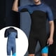 thumbnail image 2 of Traje de buceo corto de goma de 2 mm para hombre, ideal para buceo y snorkel. XXL Azul y Negro, 2 of 9