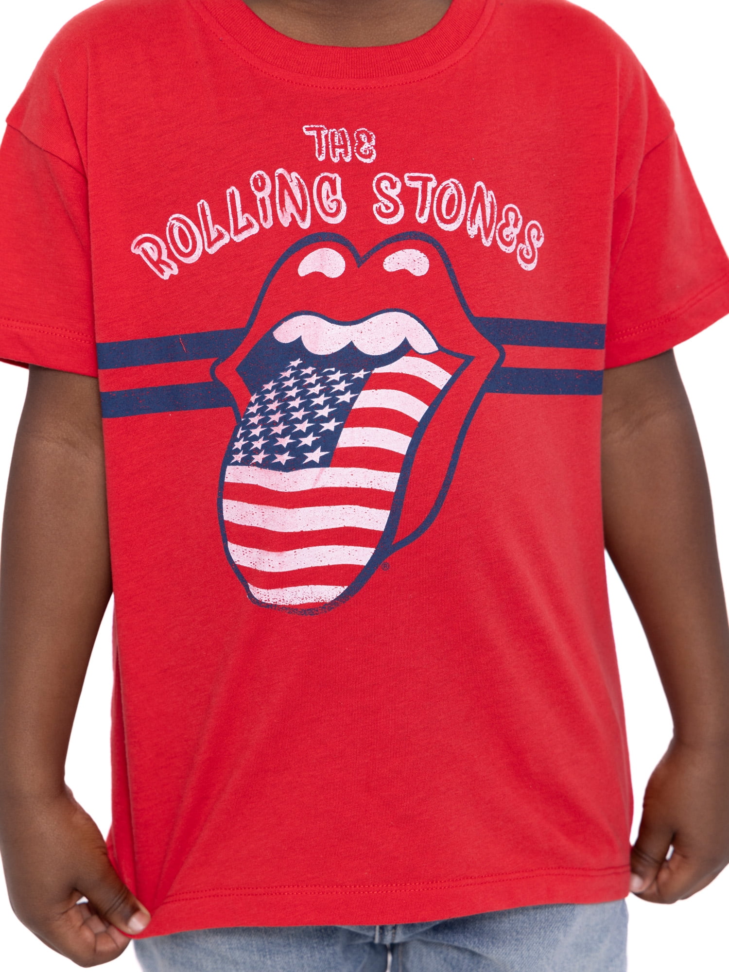The Rolling Stones Toddler Boys or Girls Short Sleeve Americana Crewneck T-Shirt, Sizes 12M-5T
