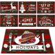 thumbnail image 4 of Janrevotw 1 mantel individual navideño de lino, almohadillas térmicas de algodón y lino, manteles de cocina, servilletas de cena occidentales para el hogar, manteles, 4 of 7