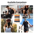 thumbnail image 5 of Uemuo Colorful Pastel Stripes Pattern Men's Sleeveless T-Shirt,Muscle Athletic Tank Top, Moisture-wicking Quick-dry Breathable Classic Tee Top for Gym Run Outdoor Sports-3X-Large, 5 of 8