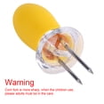 thumbnail image 4 of STAINLESS STEEL CORN ON THE COB SKEWERS HOLDER FORKS BBQ KITCHEN PARTY, 4 of 8
