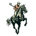 thumbnail image 3 of Men's Cotton T-Shirt Graphic Design Athlete Riding A Horse 16 Colors, 3 of 17