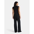 thumbnail image 2 of Time and Tru Women's Sleeveless Turtleneck Top and Pants Sweater Outfit Set, 2-Piece, Sizes XS – XXXL, 2 of 4
