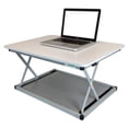 thumbnail image 7 of Small Silver Adjustable Standing Desk Converter, 7 of 7