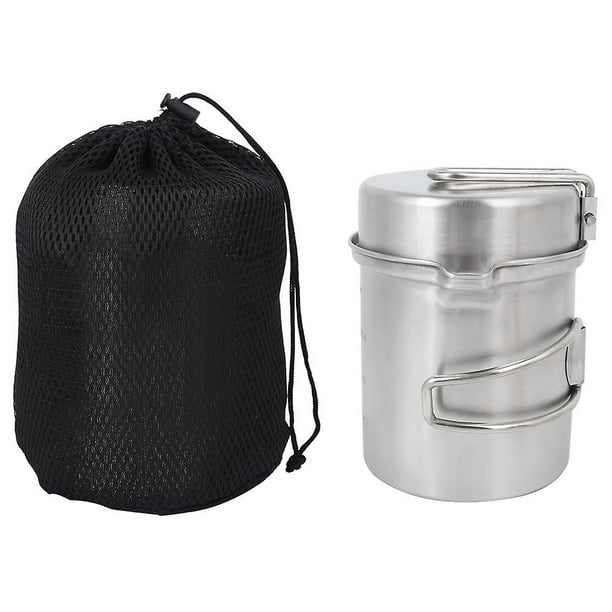 Outdoor Portable Stainless Steel Cookware Set Pot Cooker for Camping Hiking
